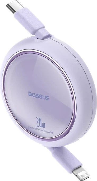 Kabllo karikimi Baseus Free2Pull, USB C në Lightning, 1 m, 20 W, Vjollcë
