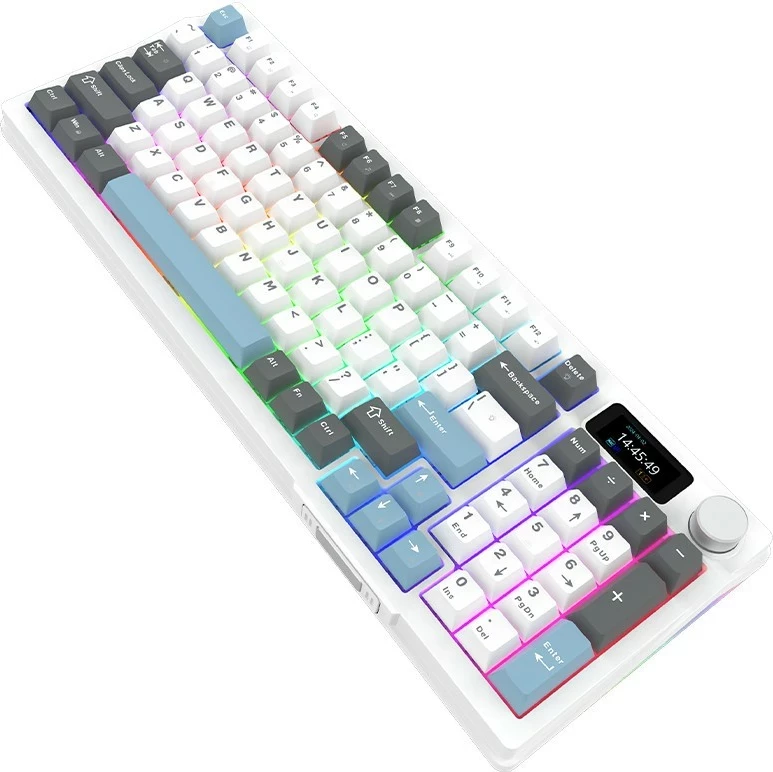 Kasë mekanike Aqirys Atria, 96%, 95 taste, RGB, USB Type-C, e bardhë