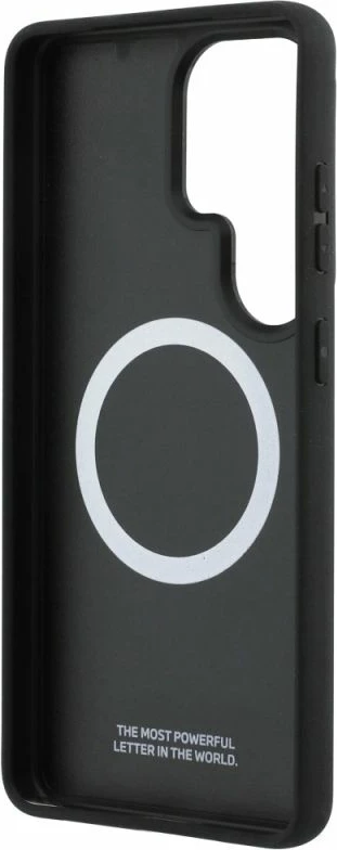 Kapak telefoni BMW M Kevlar Logo MagSafe për Samsung Galaxy S26 Ultra, i zi