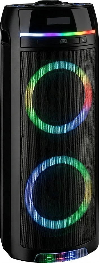 Altoparlant party REFLEXION PS10BTCD, 480W, Bluetooth 5.0, FM, LED, bateri 4000mAh, e zezë