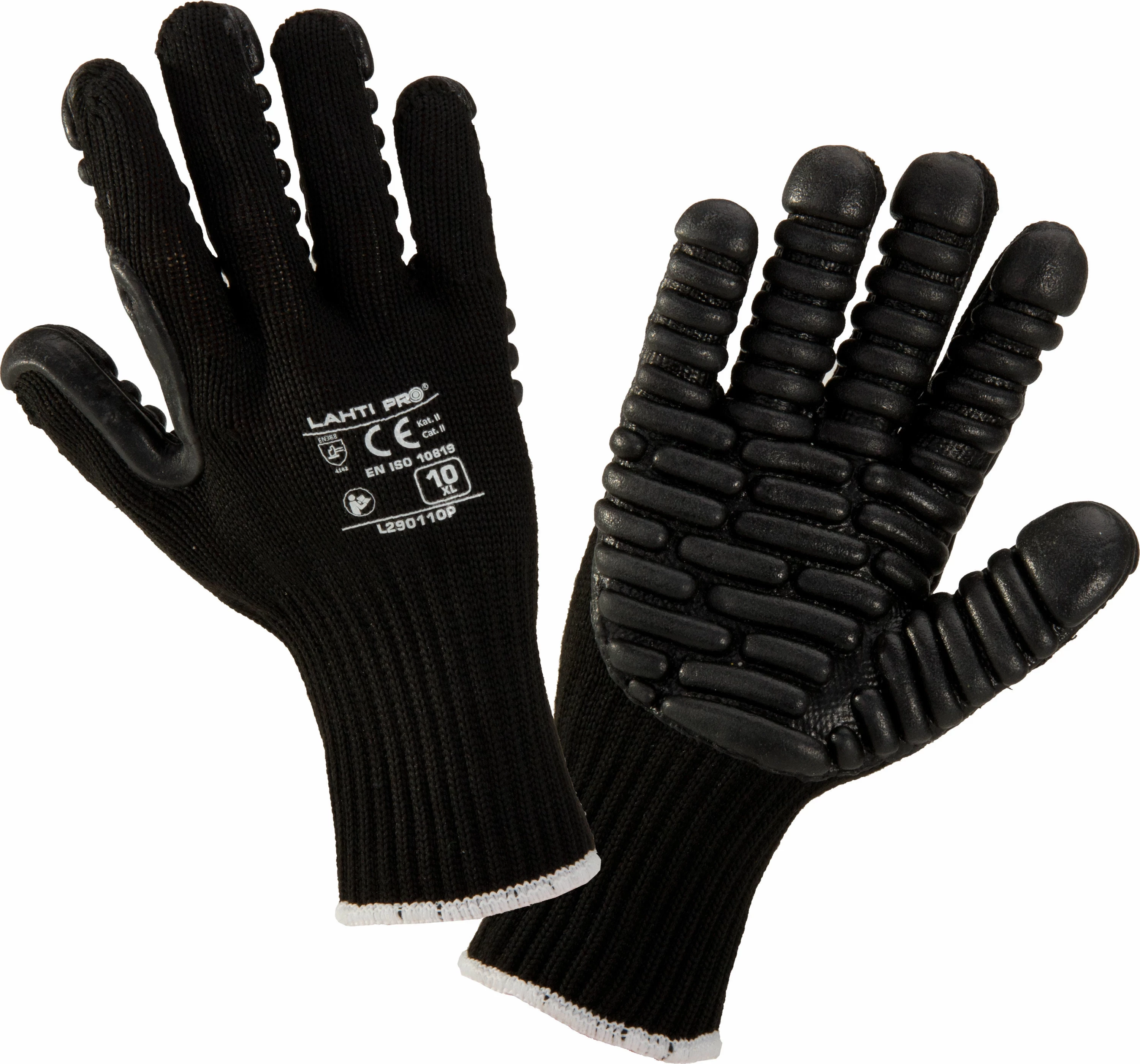 Doreza mbrojtëse anti-vibrim LAHTI PRO L290110K XL, zeza