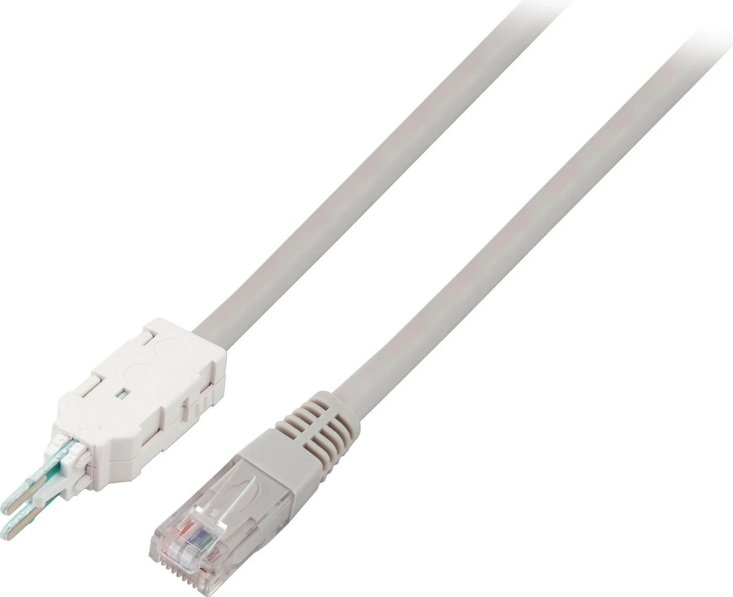 Kabllo LAN EFB Elektronik RJ45-LSA, 3 m, 4-pol, gri