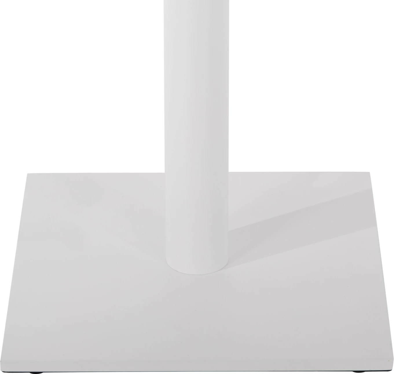 Bazë për tavolinë bari, metalike, ngjyrë e bardhë mat, FH439.02, 45x45x107H cm