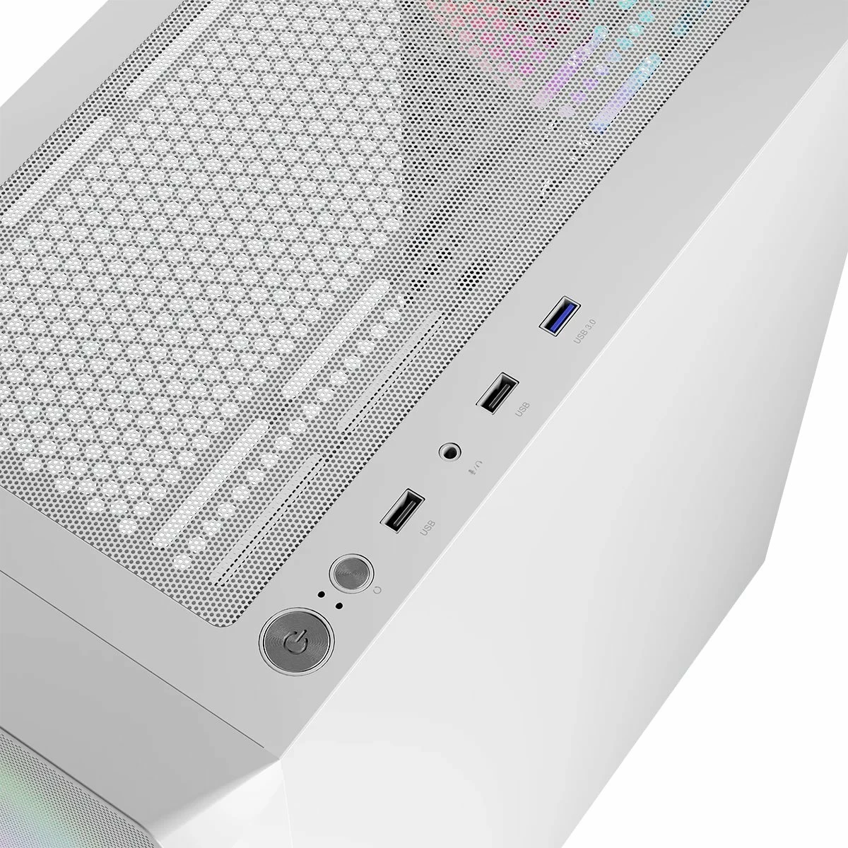 Kasë Logic Concept Portos ARGB Midi Tower ATX/mATX/Mini-ITX, me 4x ventilatorë ARGB 120mm, e bardhë