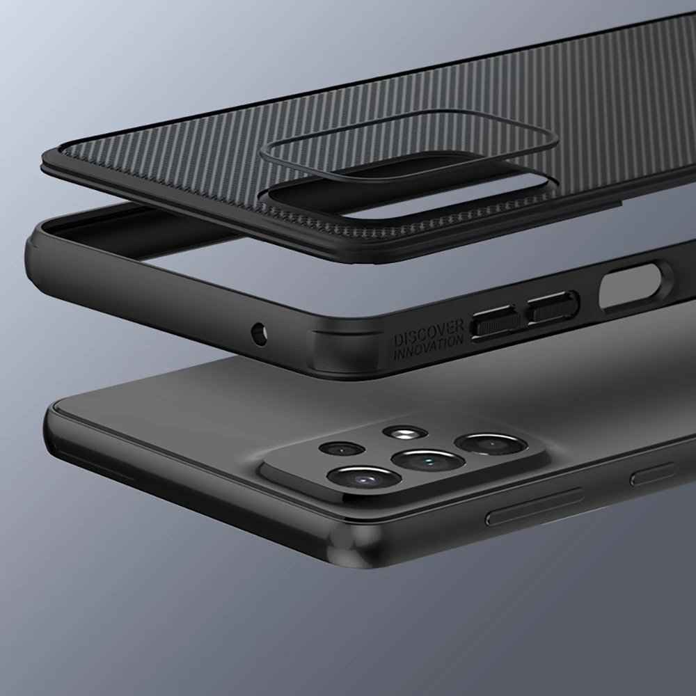 Mbështjellës Nillkin Super Frosted Shield Pro për Samsung Galaxy A73, Kaltër