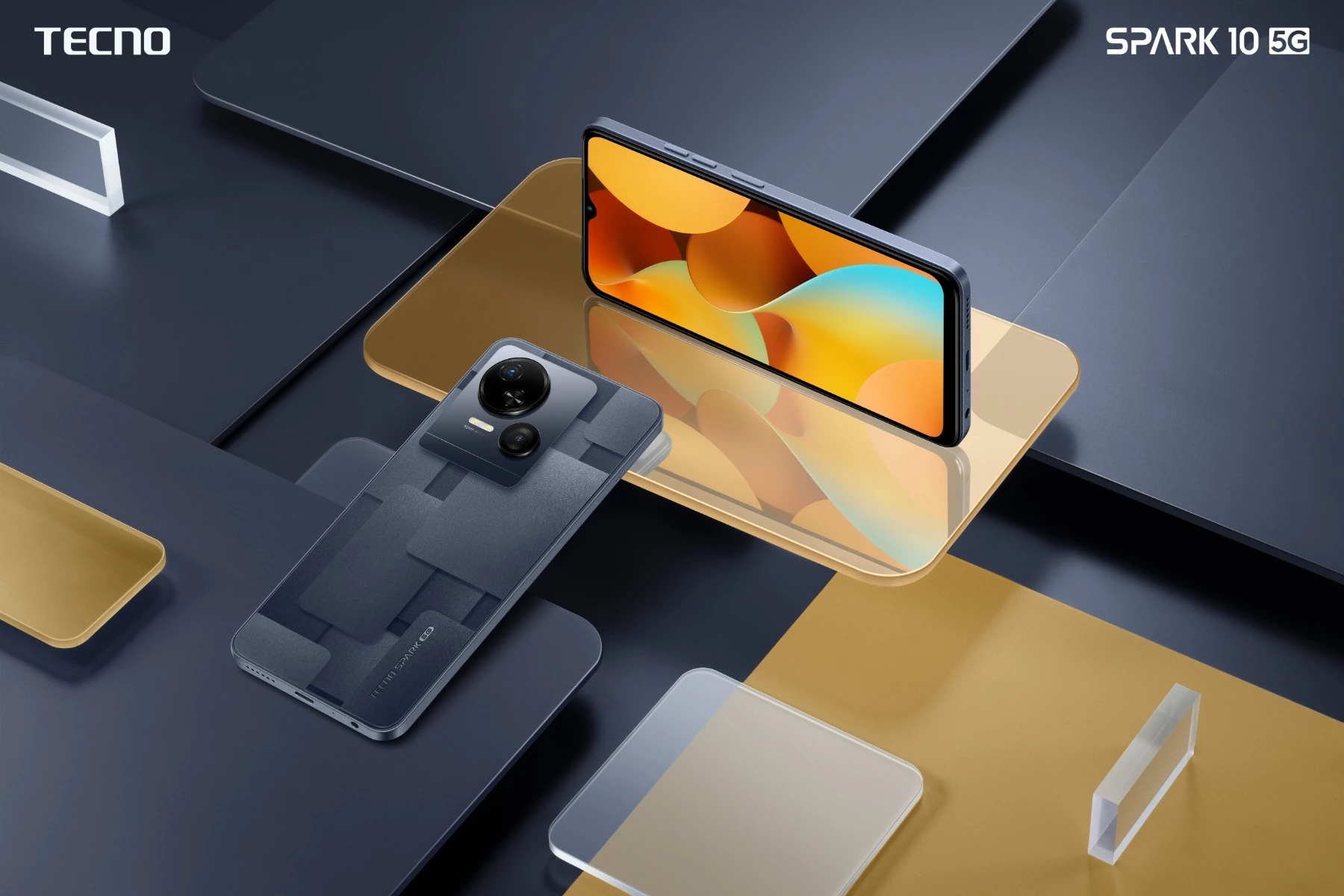 Celular TECNO Spark 10 5G 4GB/64GB 6.56\" 90Hz, Meta Black