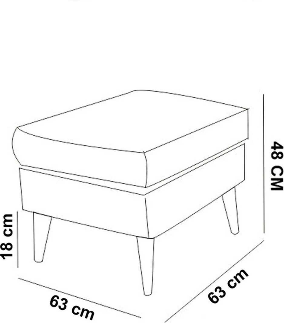 Puf Sofia, ngjyrë gri, Tuffet Atelier del Sofa