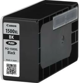 Kasetë boje, Canon PGI-1500XL BK (9182B001), kapacitet XL 35 ml, rendiment deri 1200 faqe A4, e zezë