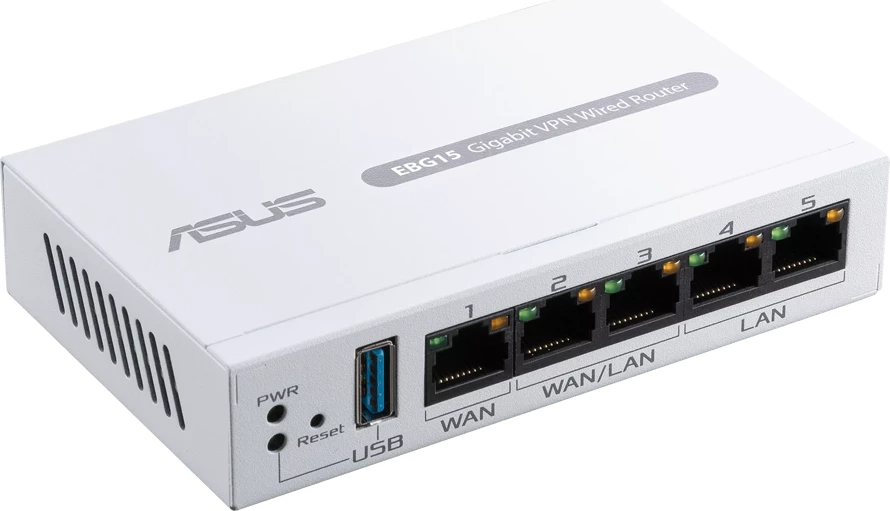 Router i kabllor ASUS ExpertWiFi EBG15, Gigabit VPN, 5 porte, 3x WAN + USB WAN, i bardhë