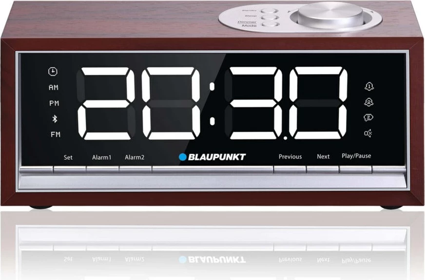 Radio me orë dhe alarm Blaupunkt CR60BT, kafe