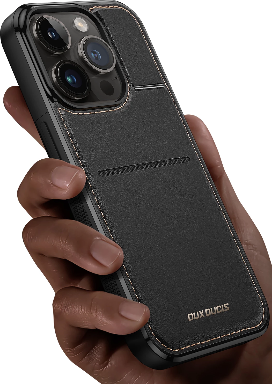 Mbështjellës Dux Ducis Rafi Mag për iPhone 13 Pro, me MagSafe, RFID Blocker, i zi