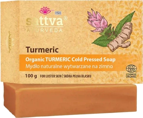 Sapun natyral Sattva Organic Cold-Processed Turmeric 100g