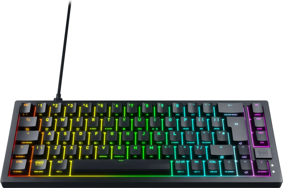 Tastierë Cherry XTRFY K5V2, MX Red, US-Layout, e zezë