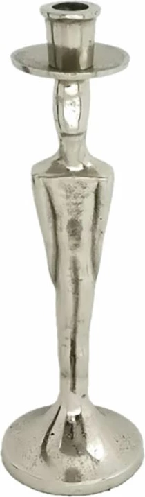 Mbajtëse qirinjsh HERR, alumin, ngjyrë argjendi, 11x11x32 cm