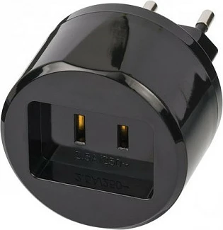 Adapter udhëtimi Brennenstuhl US në DE/EU, 2.5A 250V, i zi