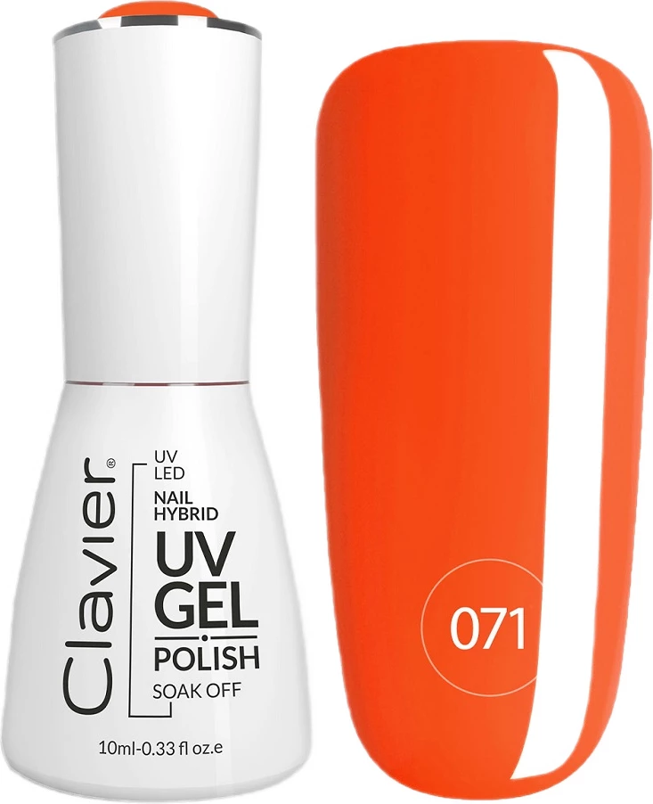 Llak për thonj për femra Clavier Luxury Hybrid Lacquer 071 Orange Soda 10ml