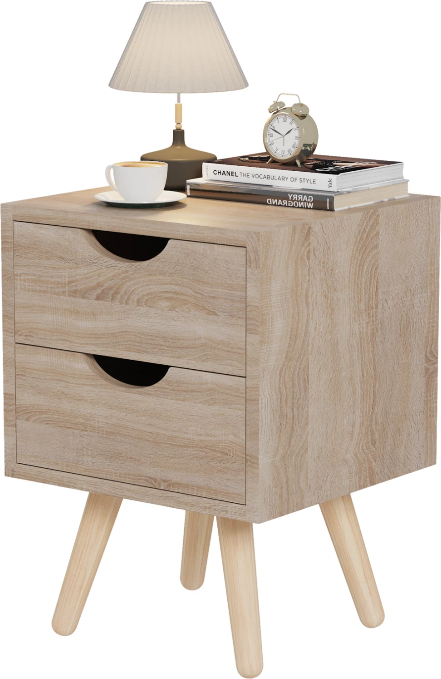 Komodinë anësore DINKL FH2472.01 melaminë-2 sirtarë-sonama 29,7x29,7x45Hcm