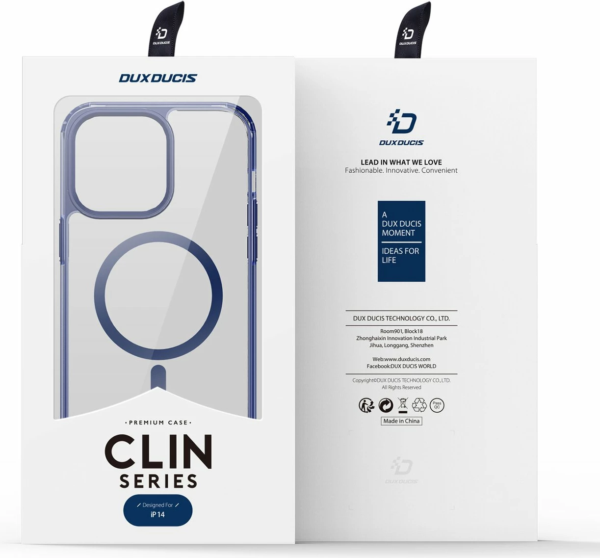 Mbështjellës Dux Ducis Clin2 për iPhone 14, MagSafe, Kaltër