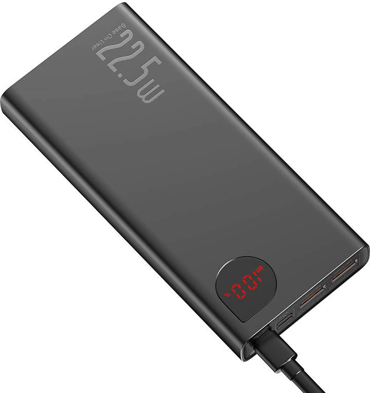 Powerbank Baseus Adaman Metal 20000mAh, 22.5W, 2xUSB, USB-C, Lightning, microUSB, e zezë