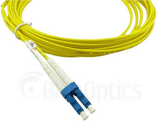 Kabllo patch fiber optike BlueOptics LWL LC/SC, Single-Mode OS2 G.652.D, 1m, LSZH, e verdhë