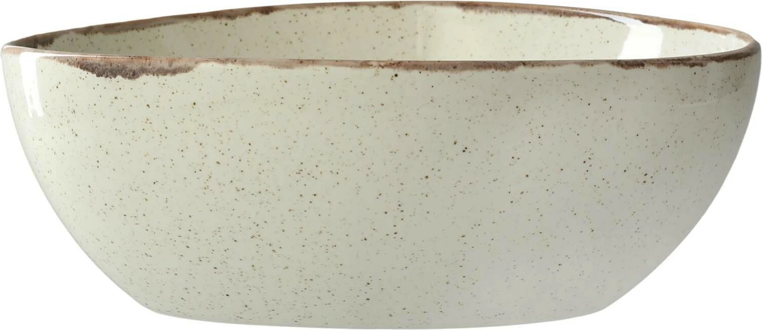 Tas trekëndor Porland Seasons Sand 400 ml 140 mm porcelan, krem, set 6 copë