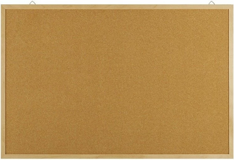 Tabelë korku OfficeProducts 20073411-97 90x60 cm, kornizë druri, kafe