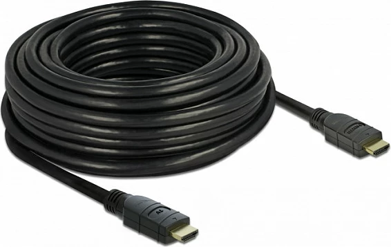 Kabllo HDMI DeLOCK 85285, 15 m, 4K 60Hz, 18 Gbps, ARC, e zezë