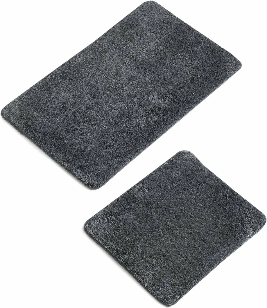 Set tapetesh për banjo akrilik (2 copë), ngjyrë antracit, Mijolnir