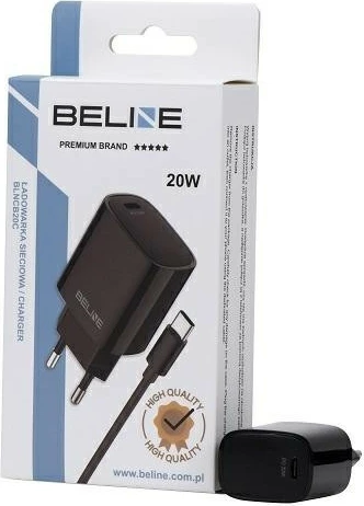 Karikues muri Beline BLNCB20C, 20W, me kabllo USB-C, Zi