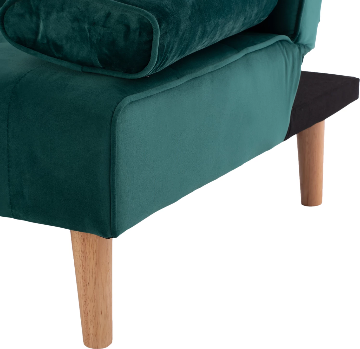 Krevat-sofë WANDA, kadife e gjelbër, FH3149.13, 188x83x83 cm