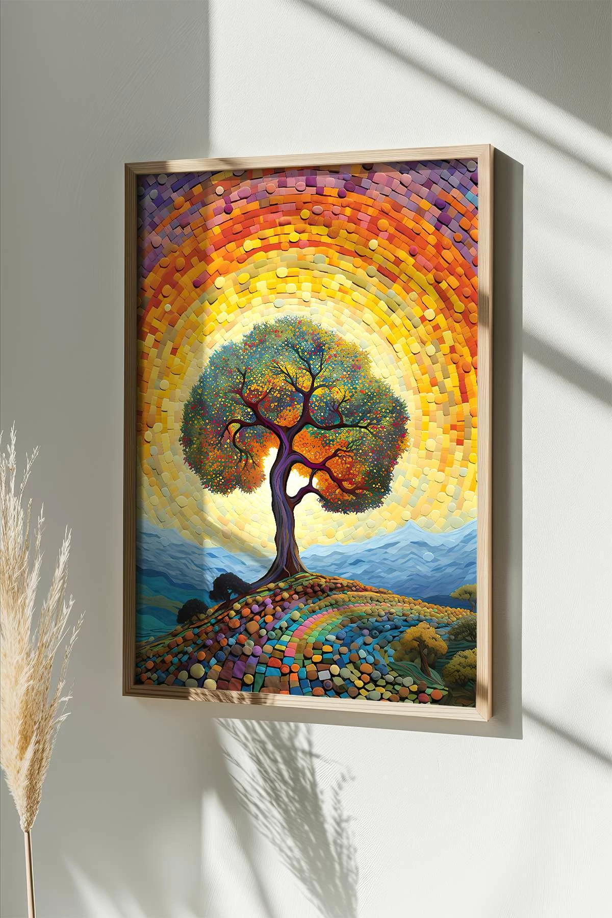 Pikturë dekorative me kornizë, shumëngjyrëshe, Wallity, Mscartmdl16, 33x48cm
