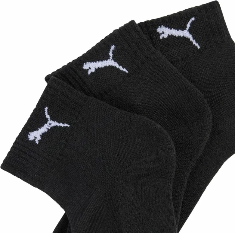 Çorape të shkurtra Puma Cushioned 3-pack, të zeza [Madhësia: 35 - 38]