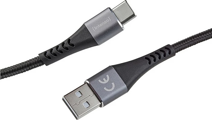 Kabllo karikimi/dhënash Intenso A315C USB-A në USB-C, 1.5m, 60W QC 3.0, e zezë