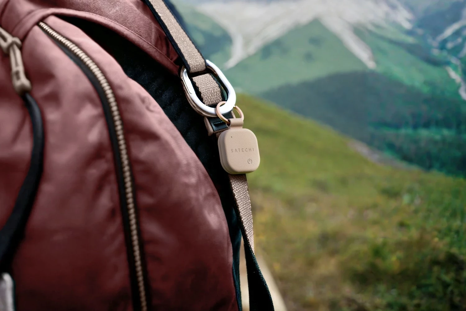 Brelok Satechi FindAll Keychain, locator, rozë