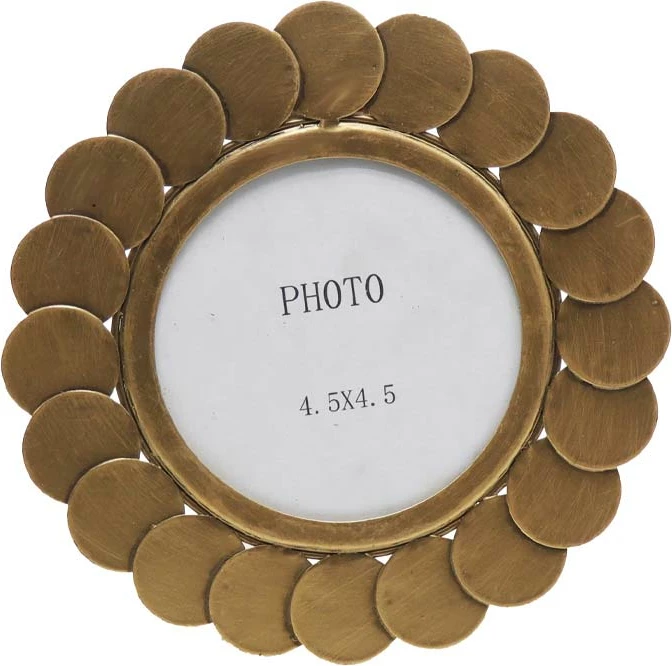 Kornizë për foto, ngjyrë ari metalik, 20x1.5x20cm