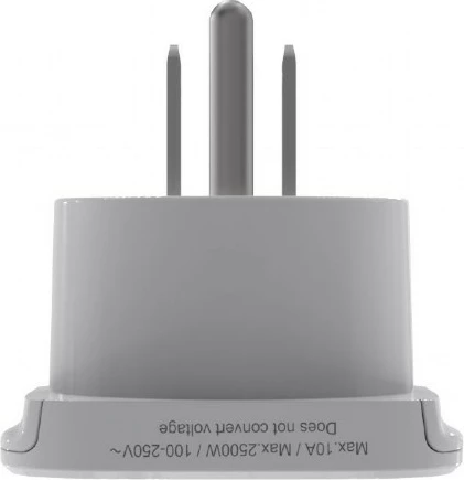 Përshtatës udhëtimi energjie, Gembird, A-AC-USMINTF, World në USA 10A i tokëzuar, i bardhë