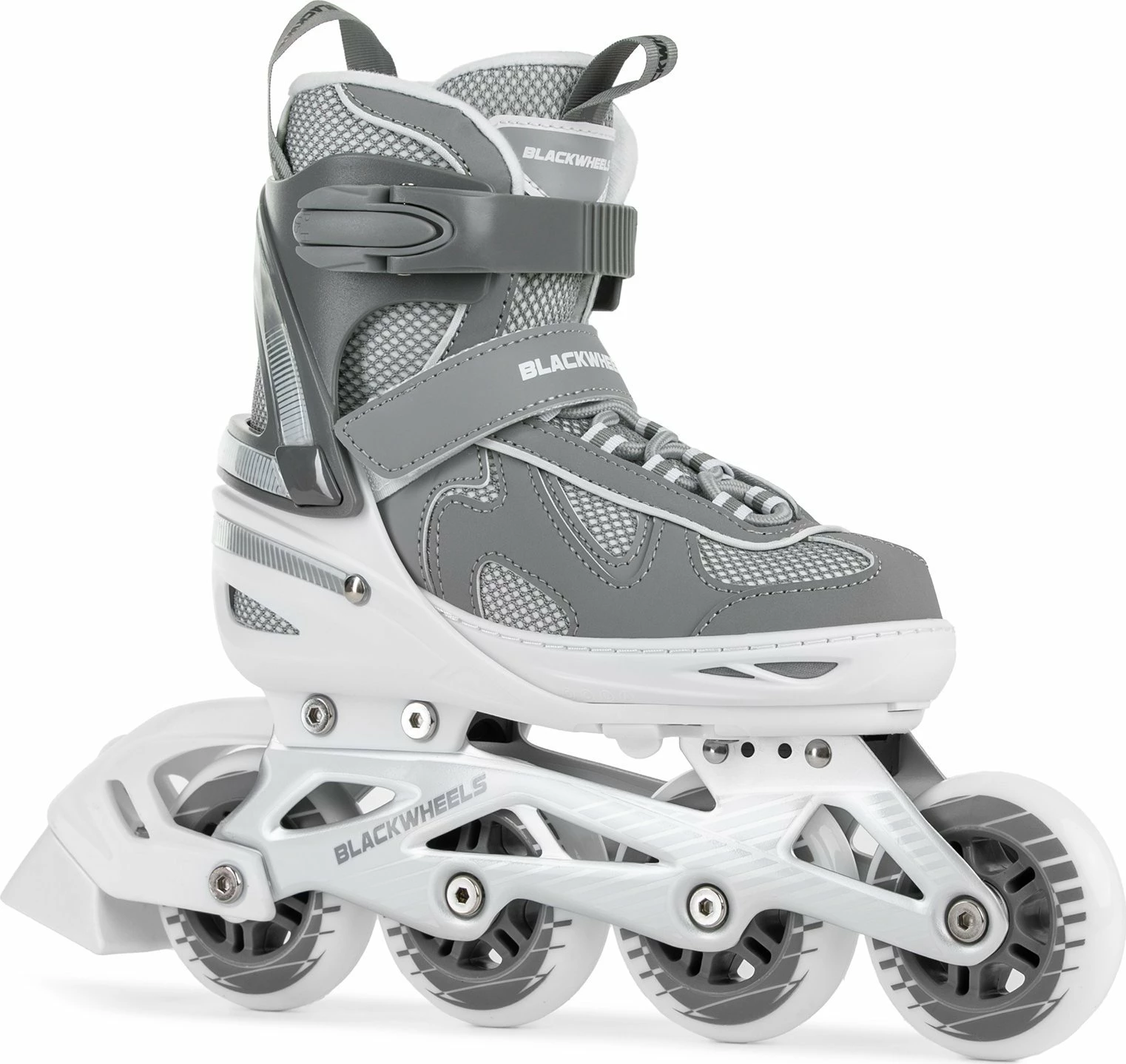 Patina inline Blackwheels Flex Pro 34-37 (e rregullueshme), rrota 80 mm, ABEC 7, me frenë, gri