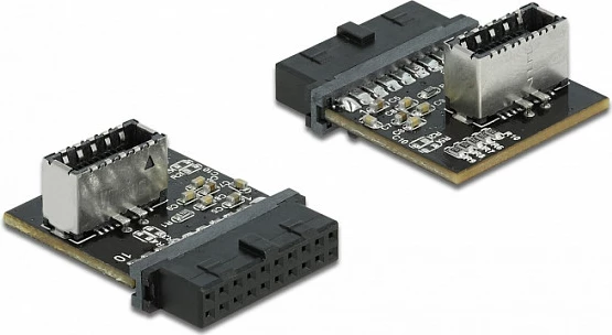Adapter USB i brendshëm DeLOCK Pin Header femër në Type-E Key A femër, USB 3.2 Gen 1, 5 Gbps