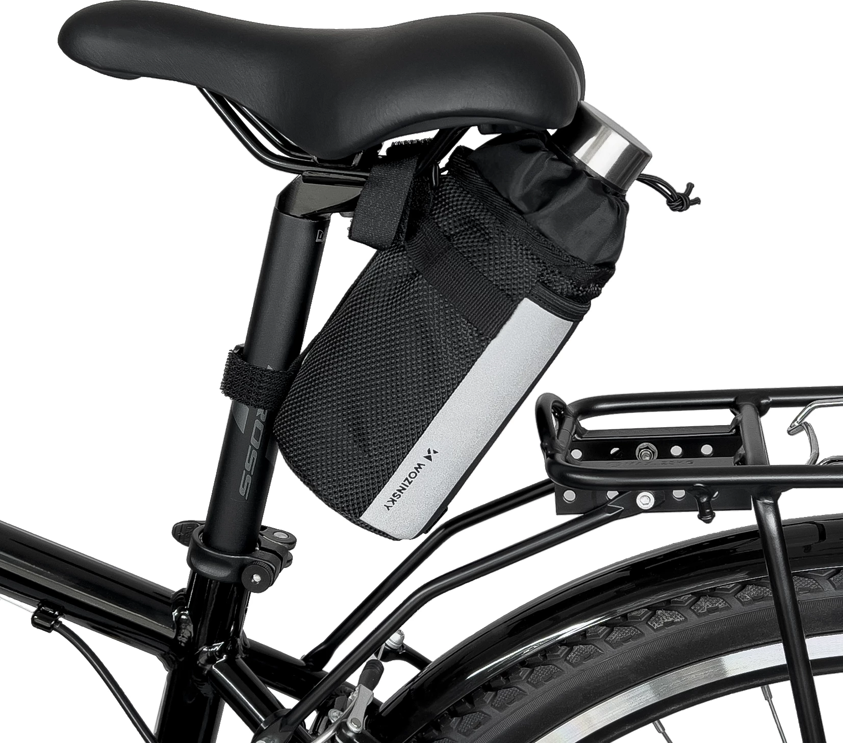 Çantë termike për biçikletë/trotinet Wozinsky WBB29BK, 1L, e zezë