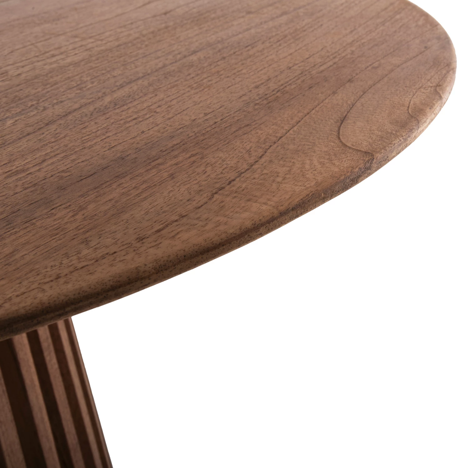 Tavolinë e rrumbullakët për ngrënie, FRANTZ, FH9388.11, dru MINDI, ngjyrë natyrale, Φ120x76.5 cm
