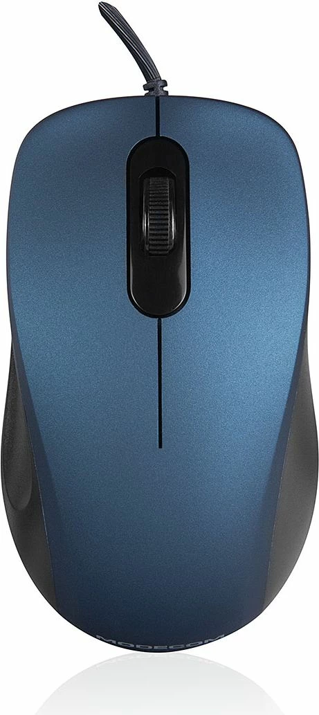 Maus Modecom MC-M10S Silent 1000 DPI USB me kabllo, blu