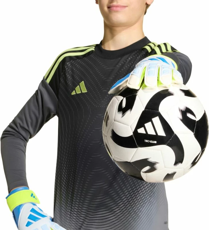 Doreza portieri për fëmijë adidas Predator KA7793, të bardha/verdhë/kaltër