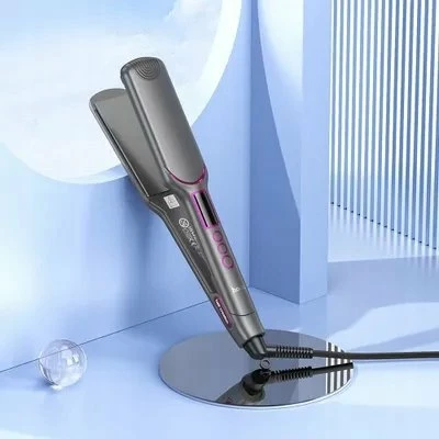 Piastrë flokësh Hoco HP42, kontroll temperature 120-220°C, LCD, fikje automatike, gri
