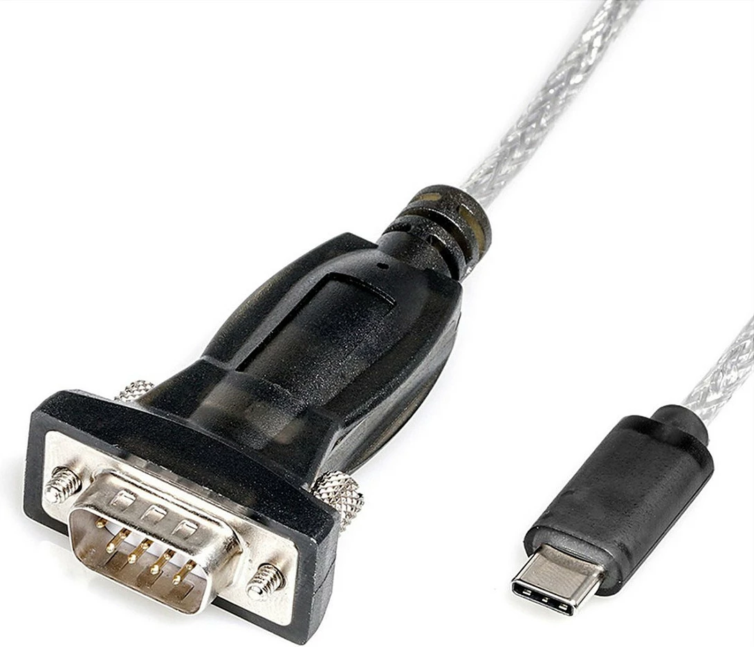 Kabllo adapter ROLINE 12.02.1164 USB-C në DB-9 (RS-232), 1.8 m, e zezë