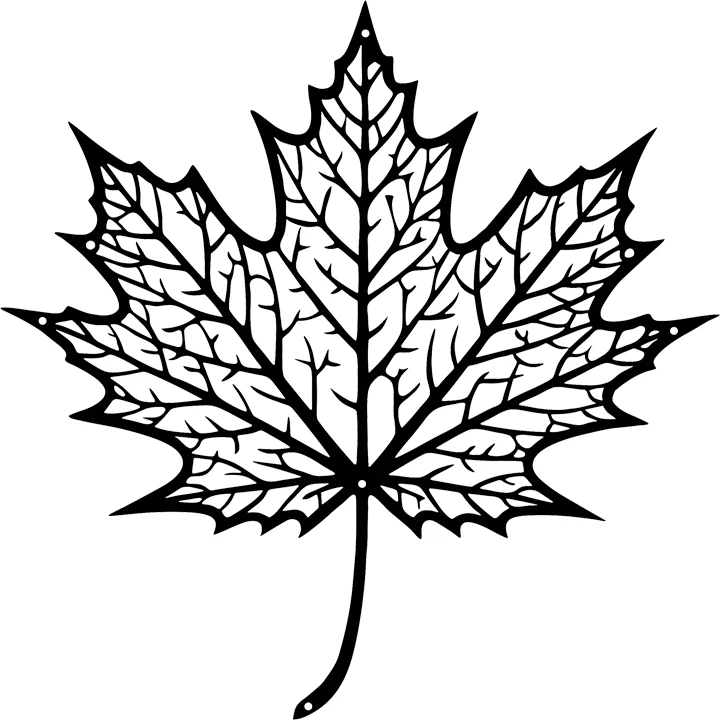 Dekor muri Flowy, metal i zi, 40x1.5x40cm