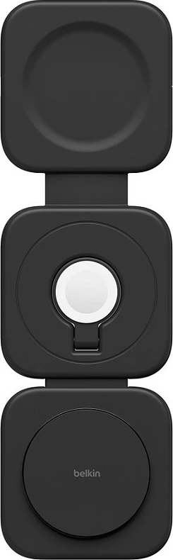 Karikues wireless Belkin BoostCharge Pro Qi2 3-në-1, MagSafe, 15W, adapter 36W, kabllo USB-C 1.5m, i zi