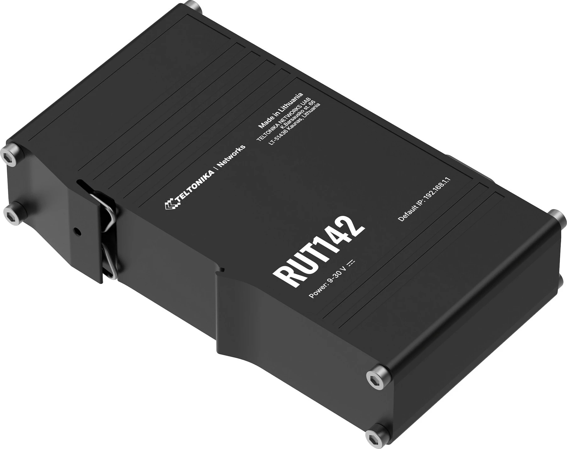 Router industrial Teltonika RUT142, WiFi 4, 2x RJ45 100Mb/s, RS232, IP30, i zi