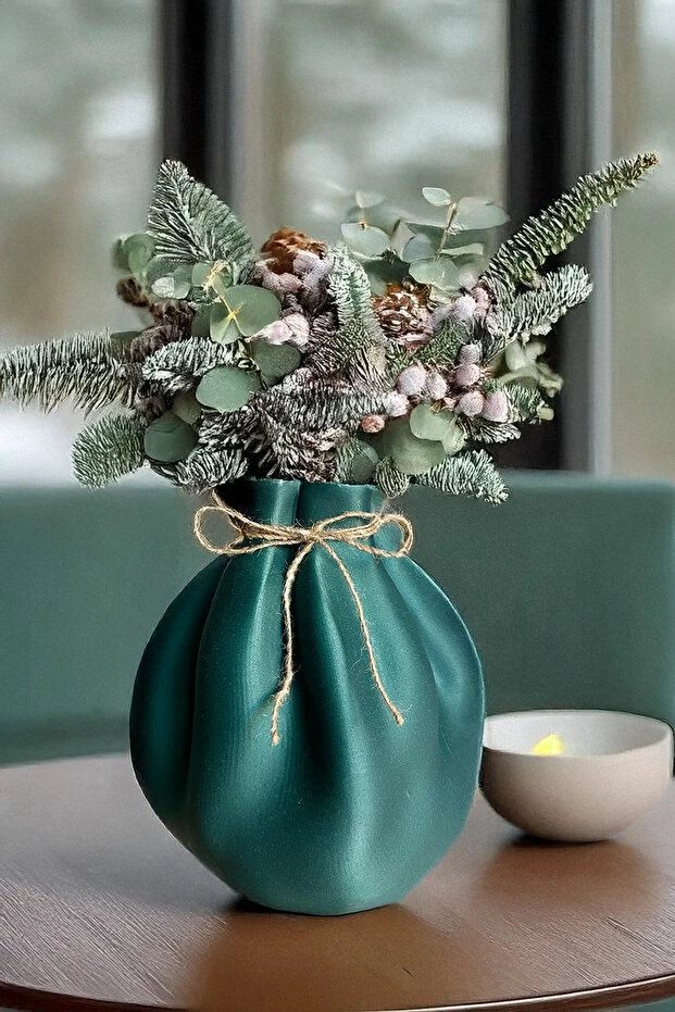 Vazo Evila Originals, ngjyrë jeshile petrol, Rainbow, 20cm