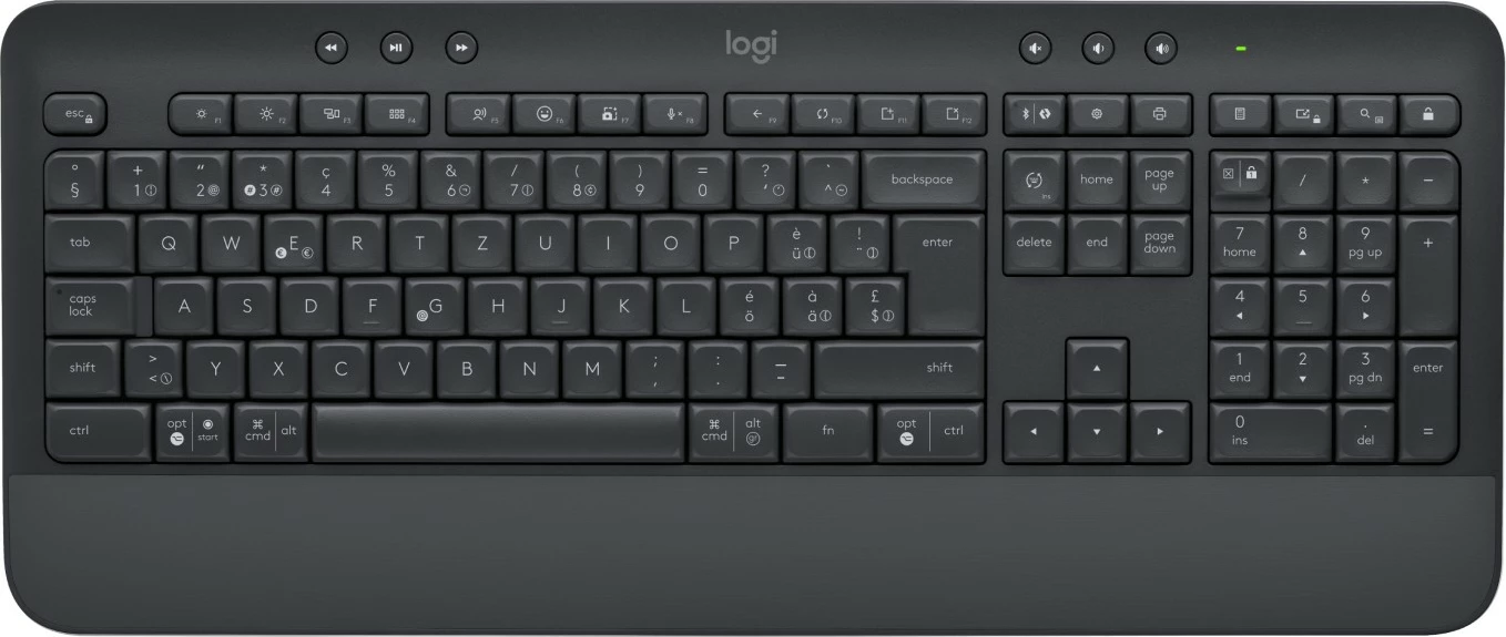 Komplet tastierë dhe maus Logitech Signature MK650, Wireless, Bluetooth, Membranë, QWERTZ, Grafit