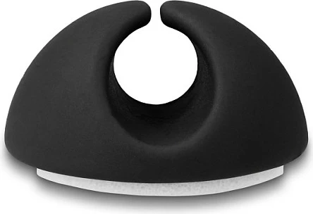 Mbajtës kabllosh DeLOCK, set 6 copë, vetëngjitës, për kabllo deri 6.5 mm, zi/gri